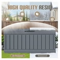 thumbnail image 4 of SONGMY 78 Gallon Outdoor Deck Box Large Resin Storage Box for Patio Furniture Cushions, and Garden Tools (Gray), 4 of 7