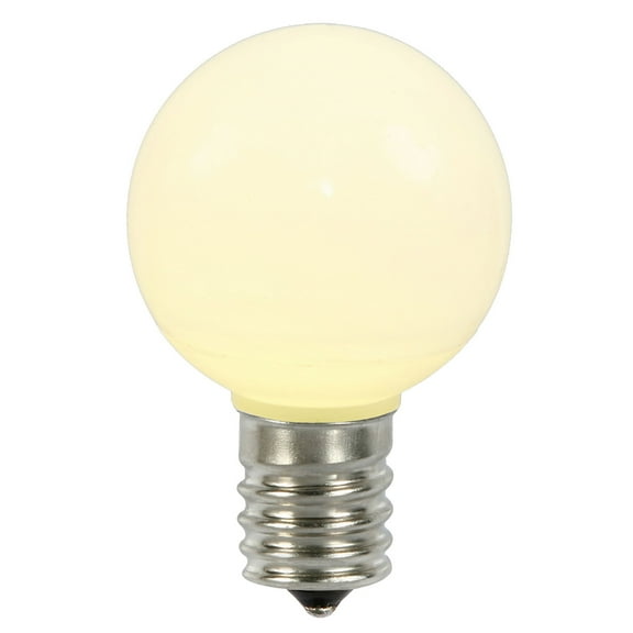 Vickerman Warm White Ceramic G50 LED Replacement Bulb, 5 per Bag