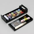 thumbnail image 2 of PENGXIANG Sewing Kit  Portable Sewing Kit for Adults  Plastic Sewing Box Needle，Black, 2 of 6