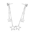 thumbnail image 2 of 1 par de pendientes largos con borlas y forma de estrella, con diseño geométrico llamativo, ideal para fiestas y noche., 2 of 4