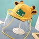thumbnail image 2 of Sombrero ajustable para el sol para bebé, protector de visera facial extraíble para exteriores con dibujos animados bonitos para niños, color amarillo, 2 of 3