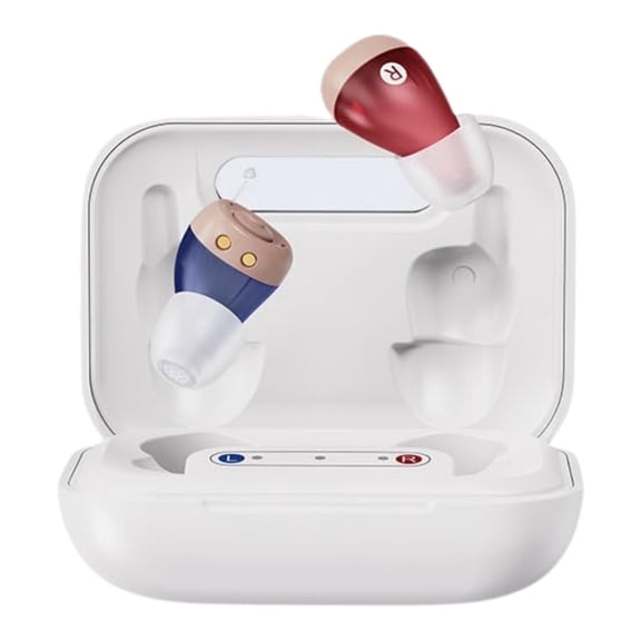 Oricle 2.0 Hearing Aids for Seniors with Advanced Noise Cancellation - Easy Volume Control with Portable Charging Case