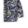 thumbnail image 6 of WIBACKER Toddler Kids Polar Fleece Warm Jacket Baby Boys Autumn Winter Zip Coat Stand Collar Outerwear - Dinosaur, 6 of 8