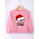 thumbnail image 4 of Ropa divertida de Navidad para niños, sudadera roja para festivales, sudadera para niño y niña, camisetas para fiestas de Navidad en casa, sudaderas suaves y acogedoras para niños 2023, 4 of 5