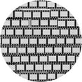 thumbnail image 1 of Ahgly Company Indoor Round Patterned Platinum Gray Novelty Area Rugs, 7' Round, 1 of 6