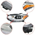 thumbnail image 4 of LABLT Replacement for 2018 2019 2020 2021 Chevy Traverse Headlight HID/Xenon with LED DRL Projector Left Driver Side LH Headlights Headlamp GM2502487 84887857, 4 of 6