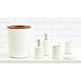 thumbnail image 7 of iDesign Eco Vanity Ceramic Refillable Tall Soap Dispenser, Coconut White, 7 of 7