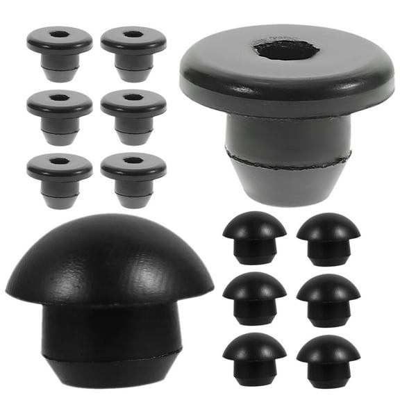 Worgeous  40 Pcs Rubber Plug Cap Hydraulic Bottle Jack Lifting Motorhome Black
