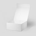 thumbnail image 4 of Geoto 11"x11"x5.08" Medium Square Size Luxury Rigid Foldable Magnetic Closure Collapsible Gift Packaging Boxes(White with Ribbon), 4 of 6