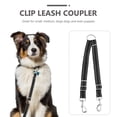 thumbnail image 4 of LOLIPPYY 1Pcs Double Clip Lead for Dogs in Black Nylon Material, 4 of 7