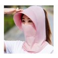 thumbnail image 1 of Protector solar de seda de hielo, visera plegable, sombrero de protección para el cuello, ala grande para mujer, material de seda de hielo ligero y transpirable, a prueba de viento y polvo, 1 of 6