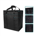 thumbnail image 5 of 6 Piezas Bolsas de Supermercado Reutilizables Con Aislamiento Bolsa de Entrega de Alimentos Con Doble Cremallera, 5 of 5