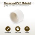 thumbnail image 4 of 4Pack Pipe End Cap Fitting, 1.3" Furniture Grade Pipe End Cap Plug Adapter Pipe Plug Socket Fittings for Sewer Drain Pipe Connections, Garden DIY, White, 4 of 5