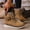 Brown, variant on Womens Cozy Boots, Hiking Warm Non-slip Lace up Winter Snow Boots Coffee Size 9