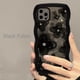 thumbnail image 1 of Funda de teléfono de flores negras transparentes para Samsung S23ULTRA, S22, S21, S20FE, S20, A14, A53, A50, A32, A13, A21S, A31, A23, A11, A04, A03S Fivean unisex, 1 of 2