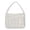 White, variant on Moontgen Quilted Women Handbag Fashion Plaid Cotton Tote Bag Portable for Travel (Black)