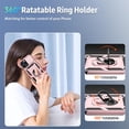 thumbnail image 6 of for iPhone 11 Pro Max Case with Camera Lens Cover, HD Screen Protector, 10 FT Military Grade Drop Protection, Magnetic Ring Holder Kickstand Protective Phone Case for iPhone 11 Pro Max, Rose Gold, 6 of 12