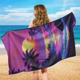 thumbnail image 6 of XYZCANDO Vibrant Beach Scene Machine Washable Car Seat Towel Cover for Outdoor Sport Swimming Hiking, Sweatproof Durable Car Seat Towel Covers, 6 of 11