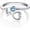 Simulated Aquamarine, variant on Sterling Silver Heartbeat EKG Stethoscope Ring Embellished with Simulated Birthstone Crystal from Austria, Medical Jewelry for Doctor Nurse Medical Student RN Nurse Gifts for Women