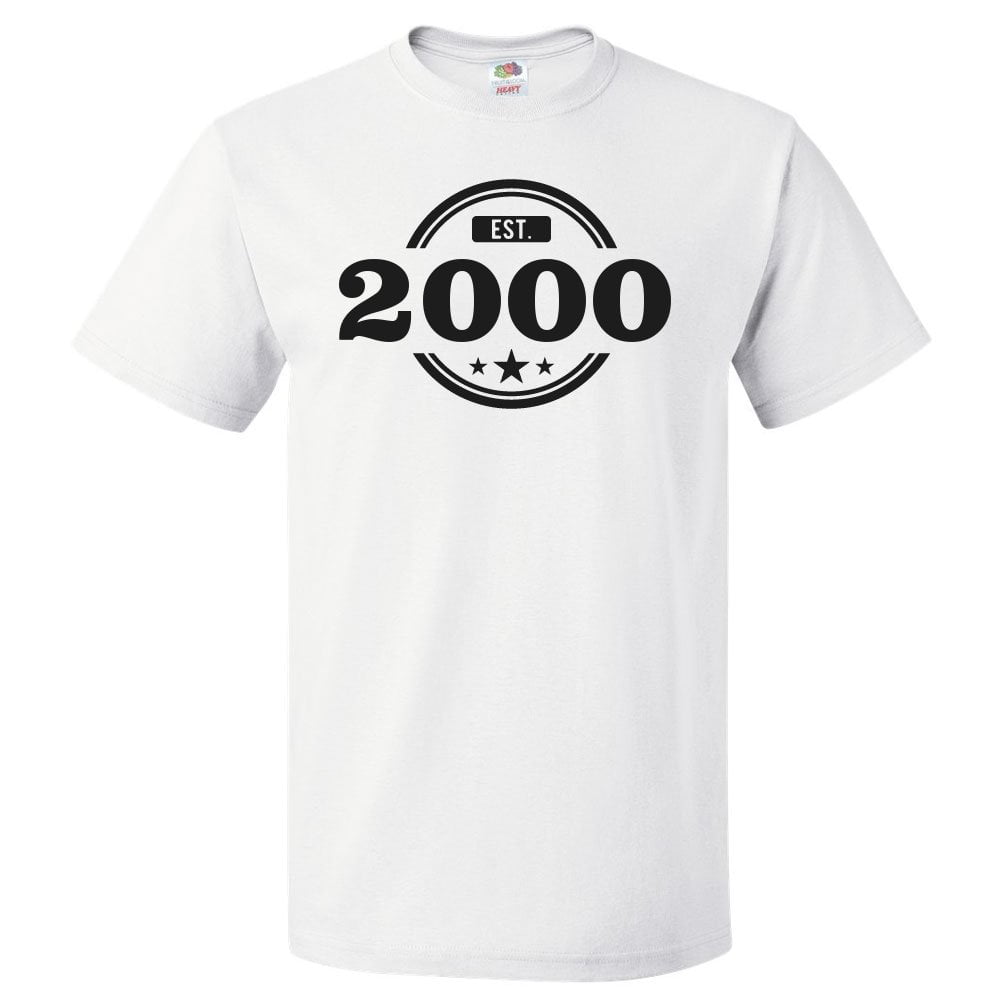 21st Birthday Party T-Shirt 2000 Custom Shirt Customize T-Shirt As Special Gift Twenty One Designed Shirt Hello Twenty One Est