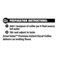 Great Value Medium Dark Roast Decal Colombian Instant Coffee, 7 oz