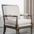thumbnail image 5 of Spindle Chair, Spindle Accent Chair with Wood Frame for Living Room Bedroom Waiting Room, 27.75" W x 33.25" D x 40" H, H, 5 of 6
