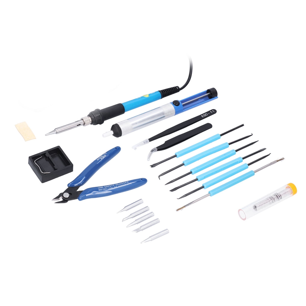 Soldering Iron Kit with Electric Soldering Iron Welding Iron Tips for DIY EnthusiastsUS Plug