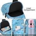 thumbnail image 4 of Blue Ocean Crossbody Bag - Abstract Tropical Sea Design for Outdoor Enthusiasts - Anti-Theft & Lightweight, 4 of 5