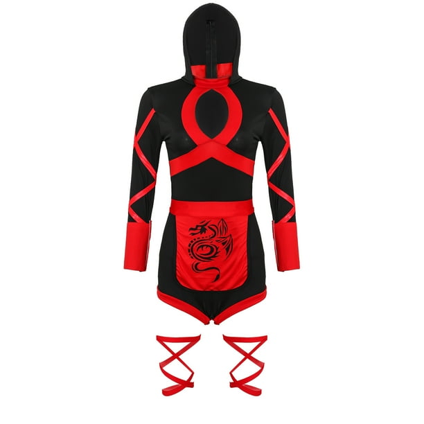 Disfraz de samurái femenino para Halloween, tallas S a XXL, disfraz de Naruto, uniforme COS, disfraz de ninja para cosplay