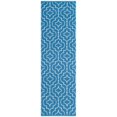 thumbnail image 2 of SAFAVIEH Montauk Raeyln Geometric Cotton Runner Rug, Blue/Ivory, 2'3" x 7', 2 of 6