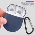 thumbnail image 1 of Funda protectora de silicona para Redmi AirDots 3 Pro con llavero (azul oscuro), 1 of 7