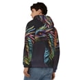 thumbnail image 4 of Naloa Dragon with Colorful Tail Men’s Hoodies, Zip up Hoodie, Sweatshirts,Hoodies for Men Sizes S-3XL-Small, 4 of 5