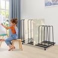thumbnail image 4 of Art Storage Rack with Wheels, Art Drying Rack, Rolling Art Painting Display Rack for Studios, Galleries, Art Exhibitions, Art Museums, Offices, 4 of 15