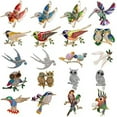 thumbnail image 2 of GKNET Elegant Animal Bird Crystal Rhinestone Pearl Brooch Pin Womens Costume Jewellery-30-Coffee Swallow, 2 of 9