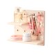 thumbnail image 1 of Organizador de pared de tablero perforado, multifuncional, sin perforaciones, para muñecas, color beige, 1 of 12