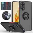 thumbnail image 2 of Armor Matte Case For OPPO A79 A18 A38 A58 A78 A98 5G A17 A77 A16 A55 Cover Ring Magnetic Holder Stand Shockproof Coque Fundas, 2 of 5