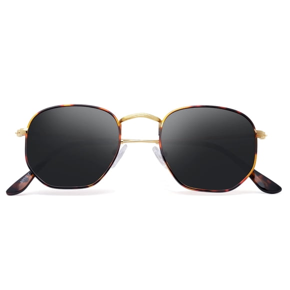 Gafas de Sol Polarizadas YWWPMDOF Cuadradas Hexagonales UV400 para Mujeres y Hombres