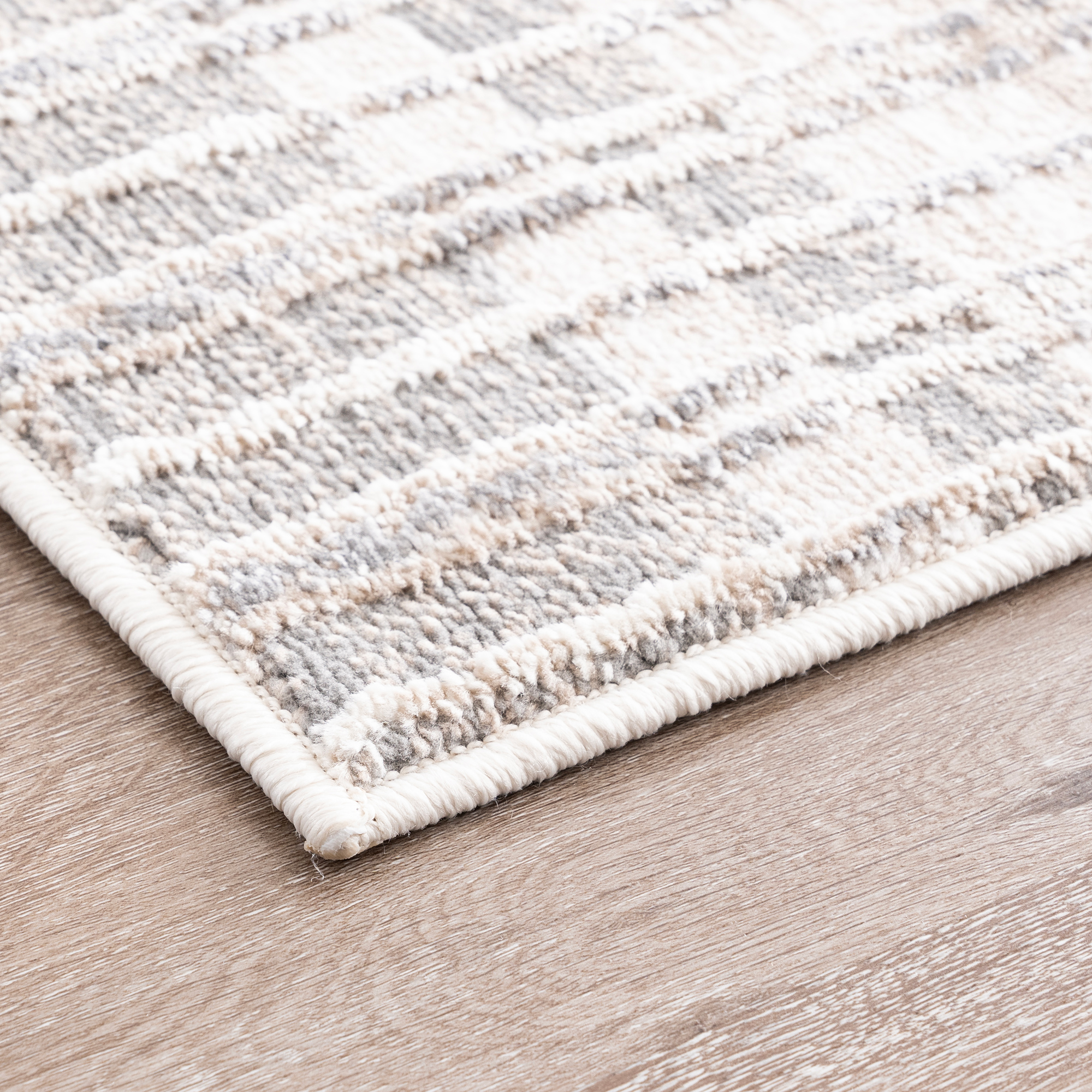 Alpha Transitional 9' x 12' Beige and Gray Polyester Indoor Area Rug
