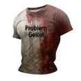 thumbnail image 4 of Dagegui Men's Halloween Bloody Shirts Short Sleeve Letter Print Crewneck Shirts Funny Mens Plus Size Scary Tops Horror Tshirts Party Costumes on Clearance Halloween Wine M, 4 of 4