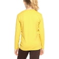 thumbnail image 3 of Stretch Is Comfort Girl's Poly/Spandex Crew Neck Long Sleeve Top Yellow X-Large, 3 of 6
