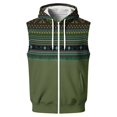 thumbnail image 2 of Iaqnaocc Vest for men Sleeveless Jacket Wrinkle Resistant Vest Casual Ethnic Style Sleeve Less Outerwear Army Green L, 2 of 7