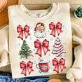 thumbnail image 2 of Coquette Christmas png, Coquette Bow Png, Christmas Tree sublimation, Retro Holidays, Santa Hot Cocoa Candy Cane Xmas Tree Cake, Girly Xmas, Christmas Bow Shirt, Santa Xmas Sweatshirt, 2 of 3