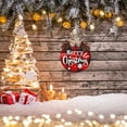 thumbnail image 4 of Christmas Wreath Buffalo Plaid Xmas Decorations Merry Christmas Sign for Door Porch Wall Window Outside Decorations Holiday, 4 of 5