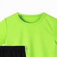 thumbnail image 5 of HCNTES Quick-Dry Toddler Boy Active Wear Neon Reflective Stripe Tee and Shorts 2-Piece Set Toddler Boy Summer Clothes, 5 of 5