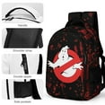 thumbnail image 4 of Stay-Puft Ghostbusters School Bag Laptop Backpack Bookbag Satchel Multipurpose Large Capacity Daypack Adjustable Travel Bag Rucksack, 4 of 6