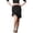 A-Black486, variant on XIAONU Fringe Latin Dance Skirt For Women Asymmetrical High Waist Skirt Stretchy Performance Practice Skirts