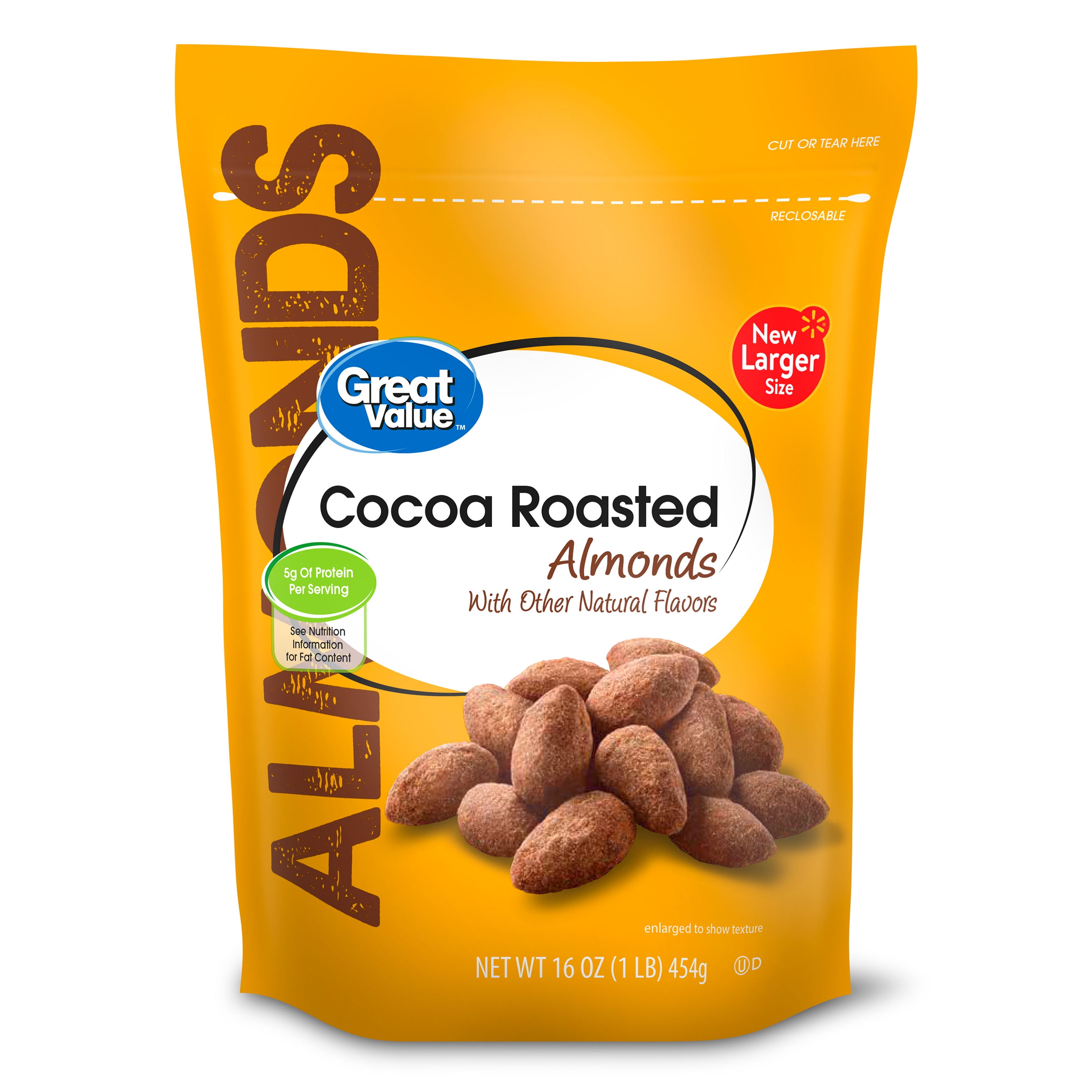 Great Value Cocoa Roasted Almonds, 16 oz