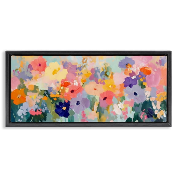 Stupell Industries Colorful Garden Variations Black Framed Floater Canvas Wall Art, design by Creative Studio