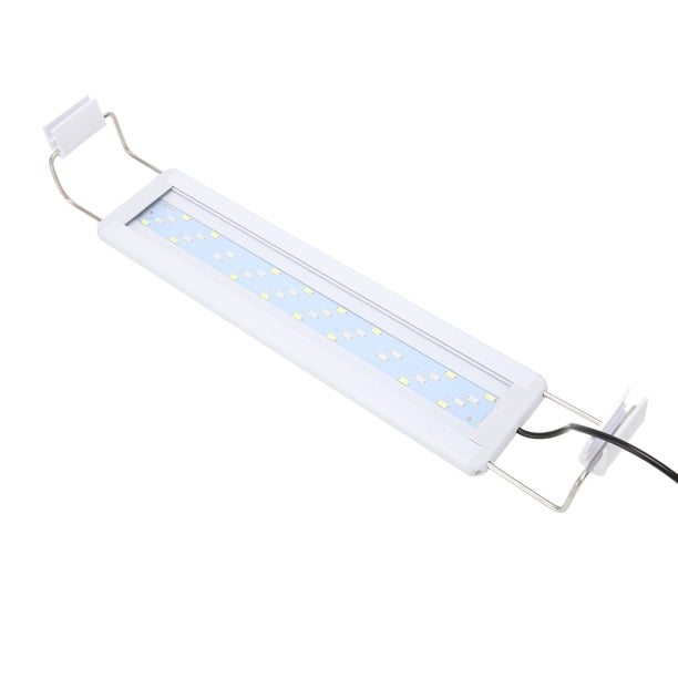 Lámpara LED para Acuario ANGGREK 4 Filas Protección Ocular 3 Modos de Color Soporte Extensible