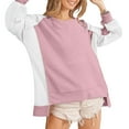 thumbnail image 6 of Plebaso Womens Sweatshirts Long Sleeve Color Block Pullover Sweatshirt Athletic Tops Workout Running Tops, 6 of 9
